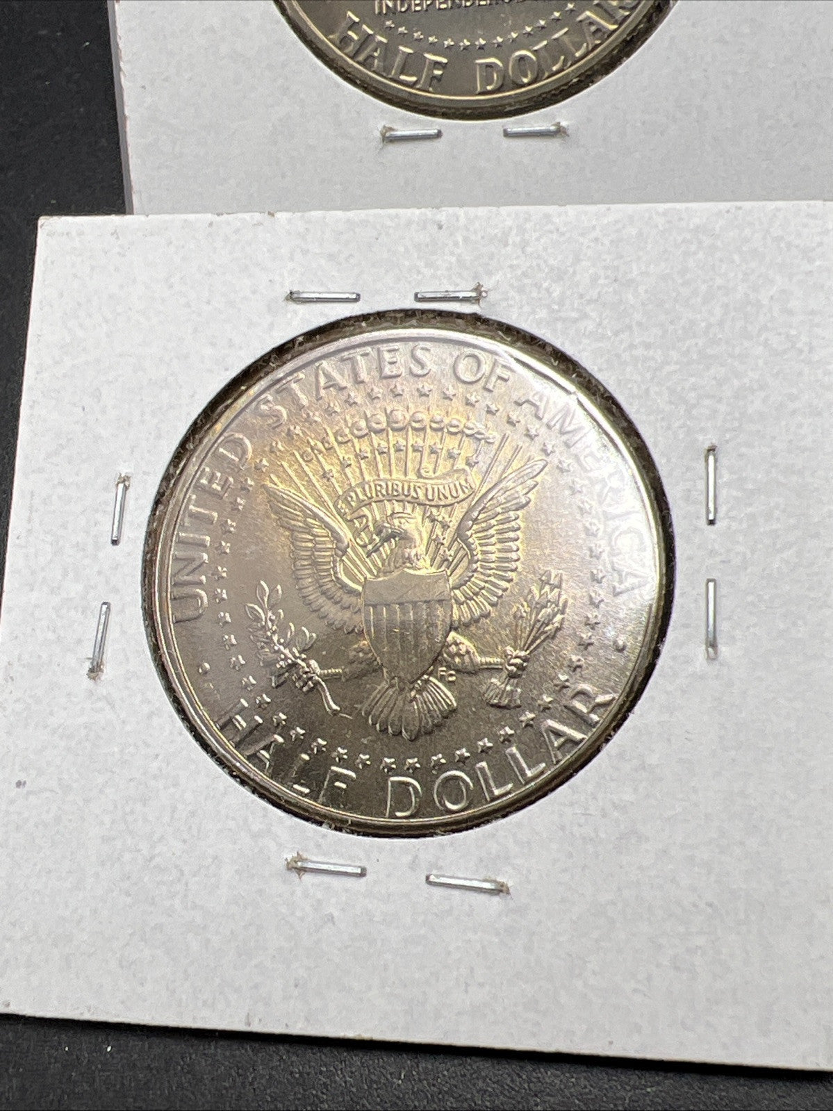 Lot of 2 Kennedy BU Half Dollars 1996 P Neat Toning & 1976 D Bicentennial Half