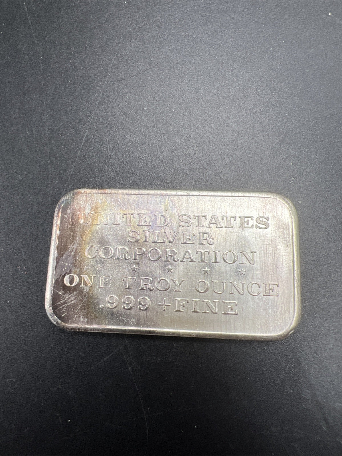 1973 San Diego Zoo 1 Oz Silver ARt Bar US Silver Corporation Neat Toning