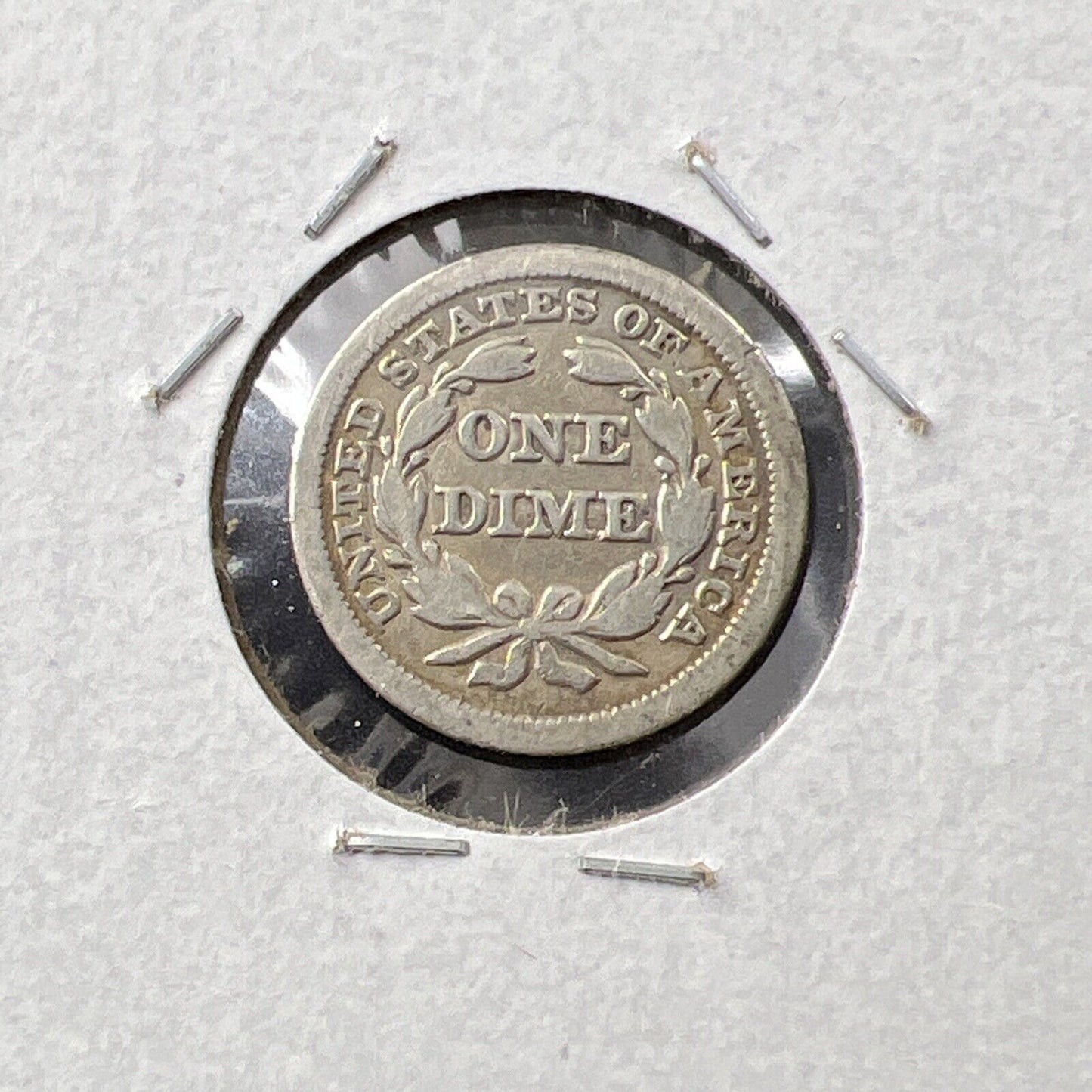 1850 10c Libert Seated Dime Coin VF Very Fine Circ