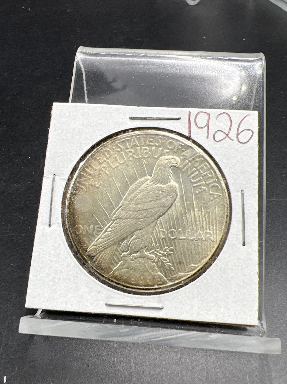 1926 P $1 Peace Silver Dollar Coin Choice AU Neat Toning