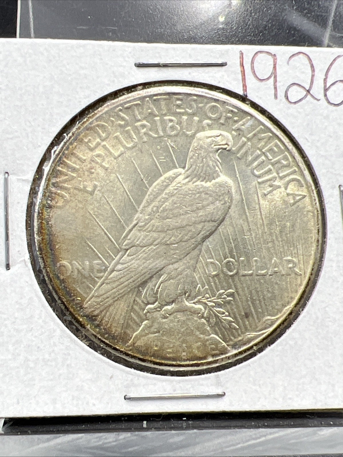 1926 P $1 Peace Silver Dollar Coin Choice AU Neat Toning