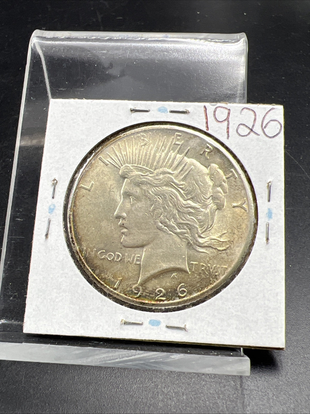 1926 P $1 Peace Silver Dollar Coin Choice AU Neat Toning