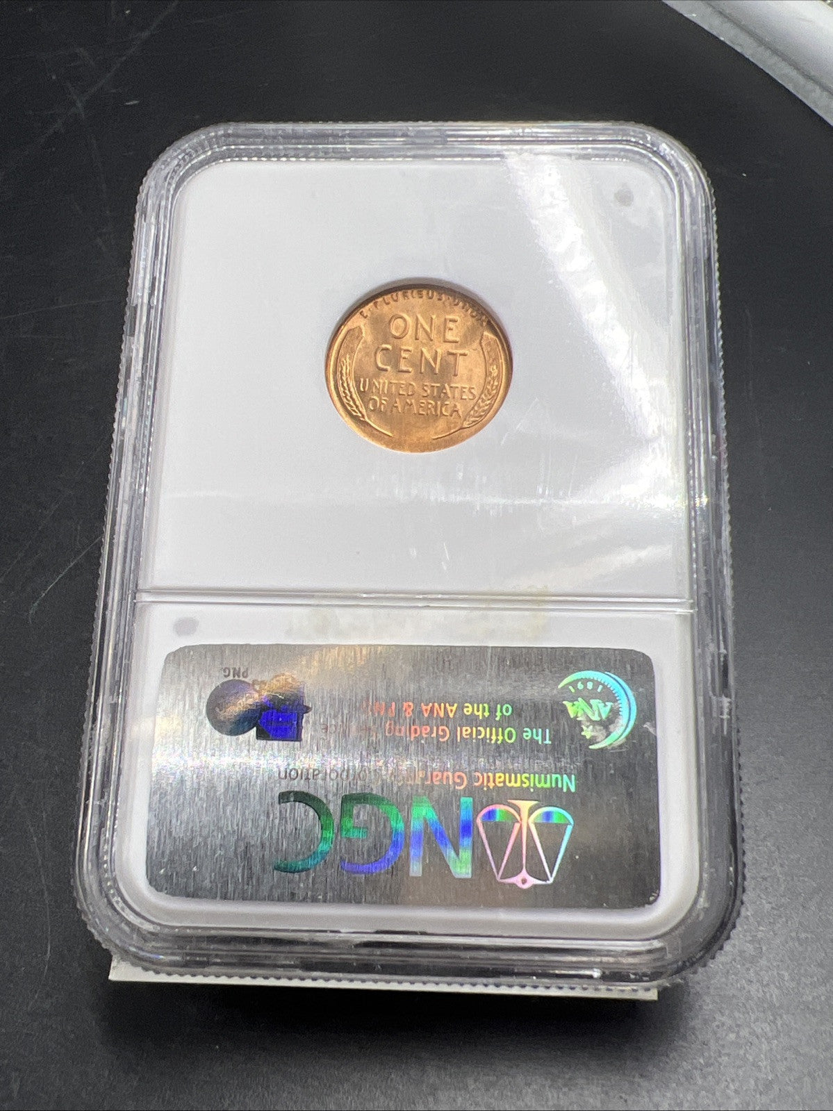 1944 D 1c Lincoln Wheat Cent Penny Coin NGC MS67 RD Gem BU Certified #027