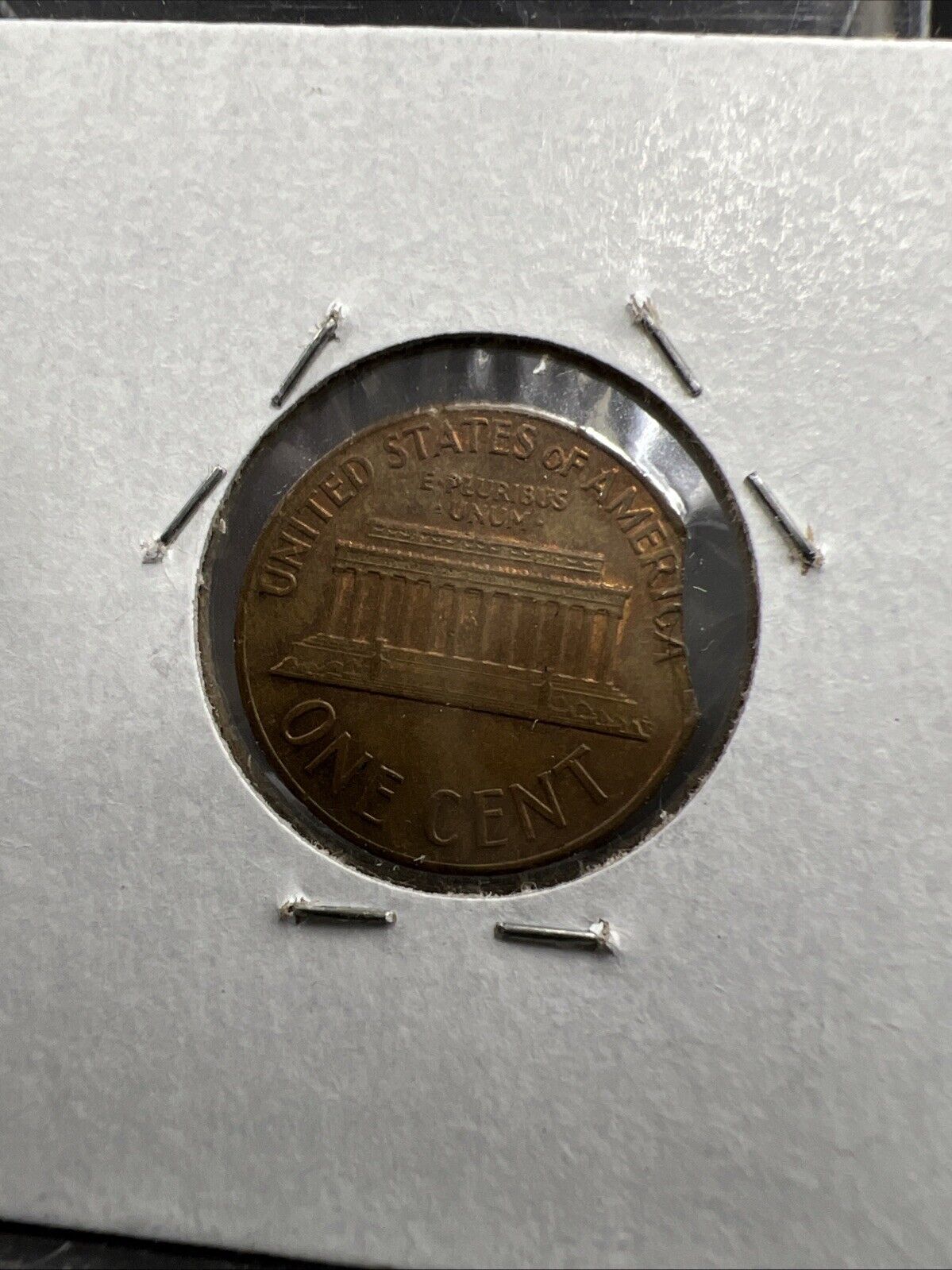 Clipped Error Coin 1967 1c Lincoln Memorial Cent Penny CH AU