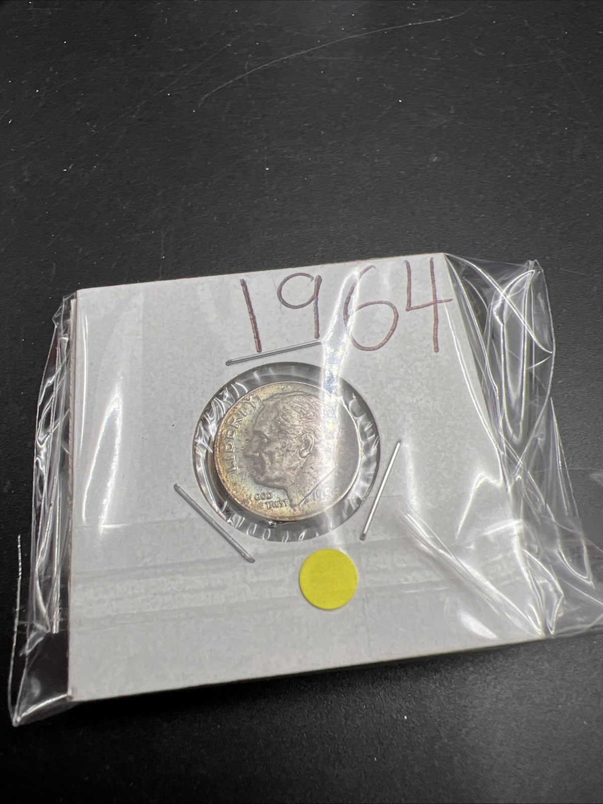 Toner Trio 3 Nice toned 1964 Roosevelt Silver Dime Coins BU UNC SKURLLEND#2025A