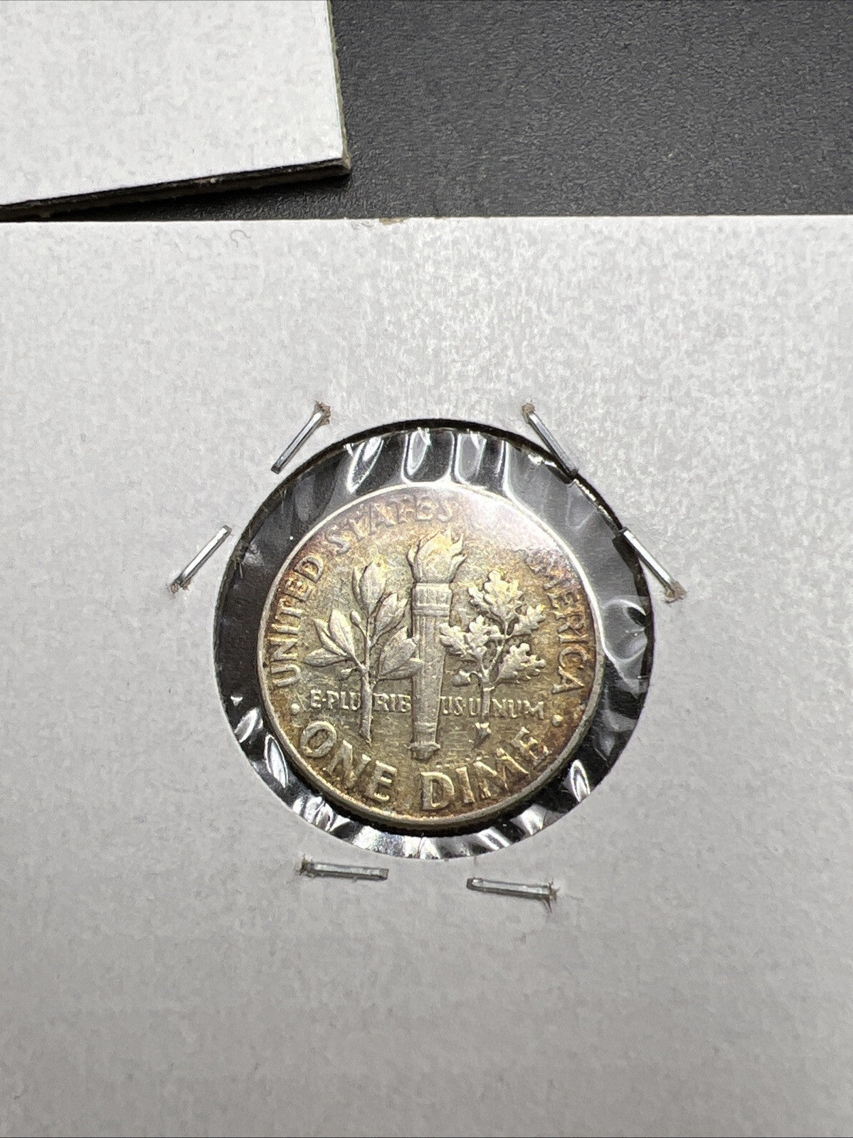 Toner Trio 3 Nice toned 1964 Roosevelt Silver Dime Coins BU UNC SKURLLEND#2025A