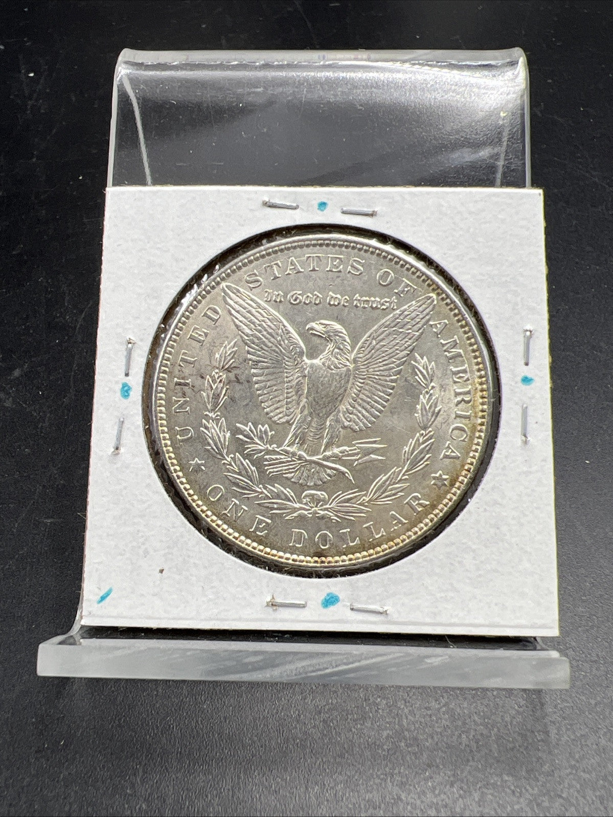 1887 P $1 Morgan Silver Dollar Coin Choice AU About UNC Neat Toning Obverse