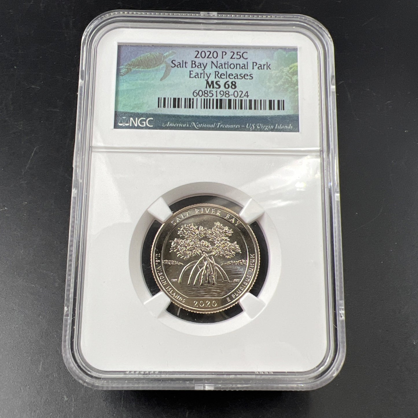 2020 P 25c Salt River Bay ATB National Park Quarter Business Gem BU MS68 NGC