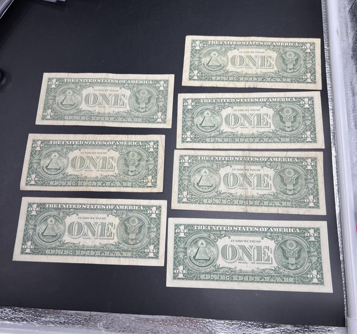 Lot of 7 Different * Star FRN Notes 1995 1999 2003 2003A 2006 2009 2017 Circ #89