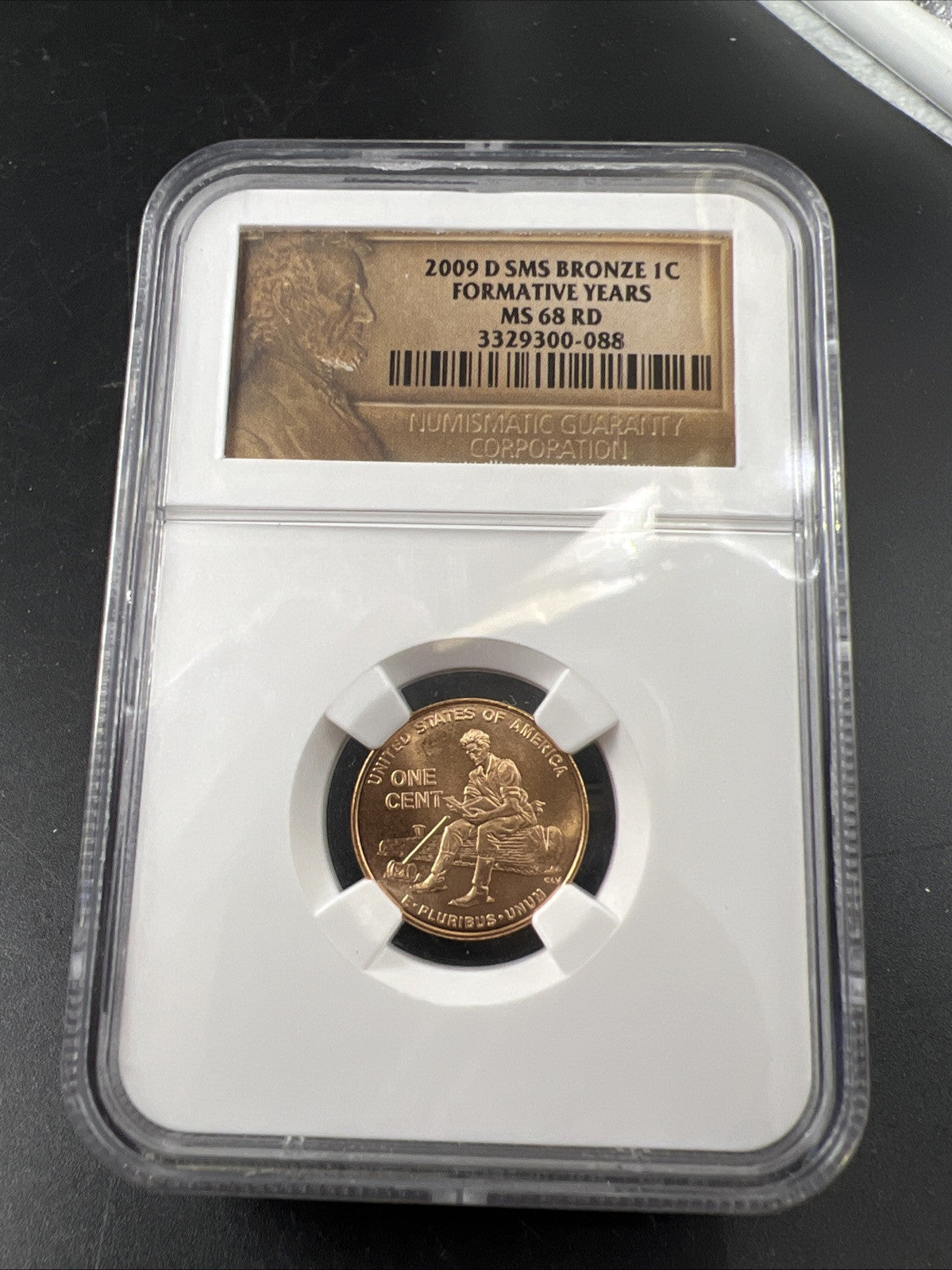 2009 1c D SMS Lincoln Cent Formative Years Centennial Commemorative Coin MS68 RD