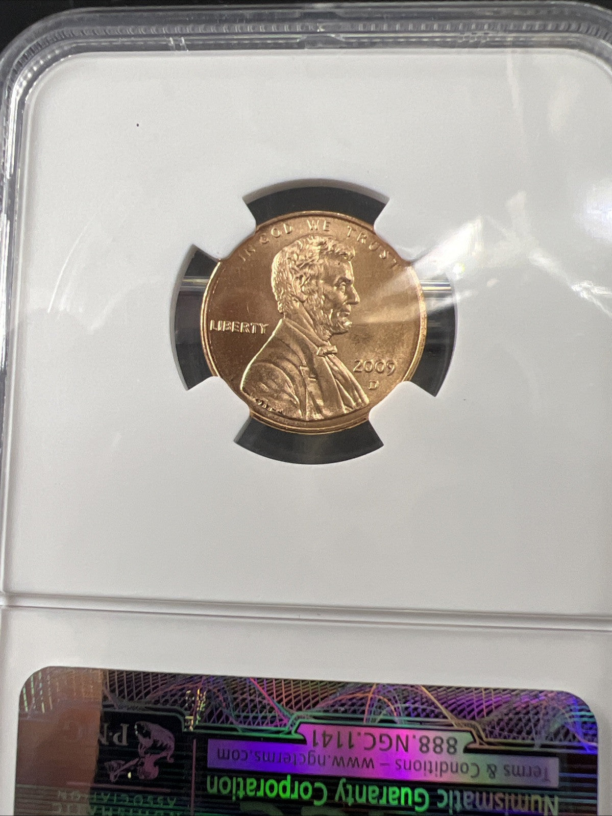 2009 1c D SMS Lincoln Cent Formative Years Centennial Commemorative Coin MS68 RD