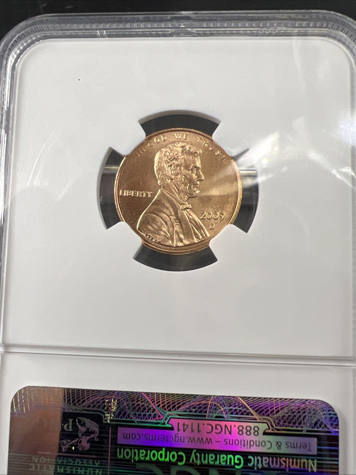2009 1c D SMS Lincoln Cent Formative Years Centennial Commemorative Coin MS68 RD