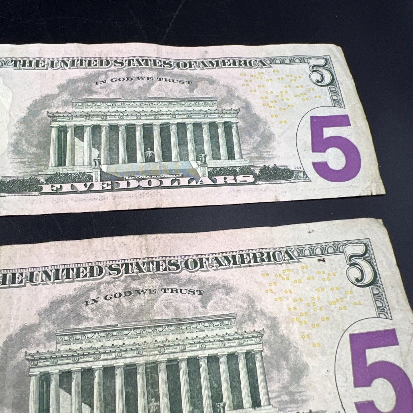 Lot of 2 2013 * Star $5 FRN Federal Reserve Notes Circulated #821