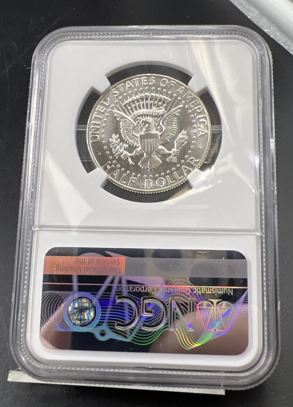 1965 SMS 50c Kennedy 40% Silver Half Dollar Coin MS65 NGC #028