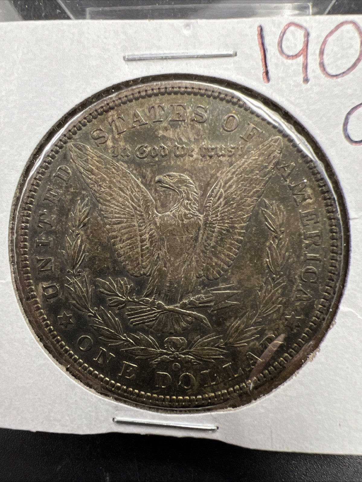 1901 O $1 Morgan Silver Dollar Coin XF / AU Neat Toning Toner