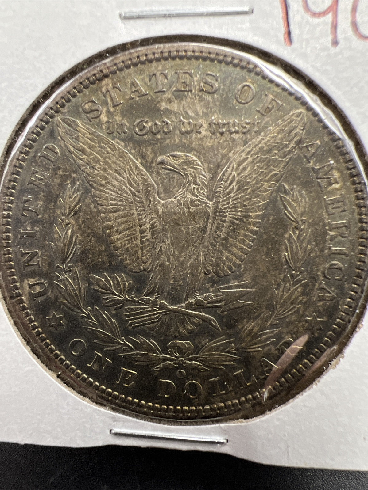 1901 O $1 Morgan Silver Dollar Coin XF / AU Neat Toning Toner
