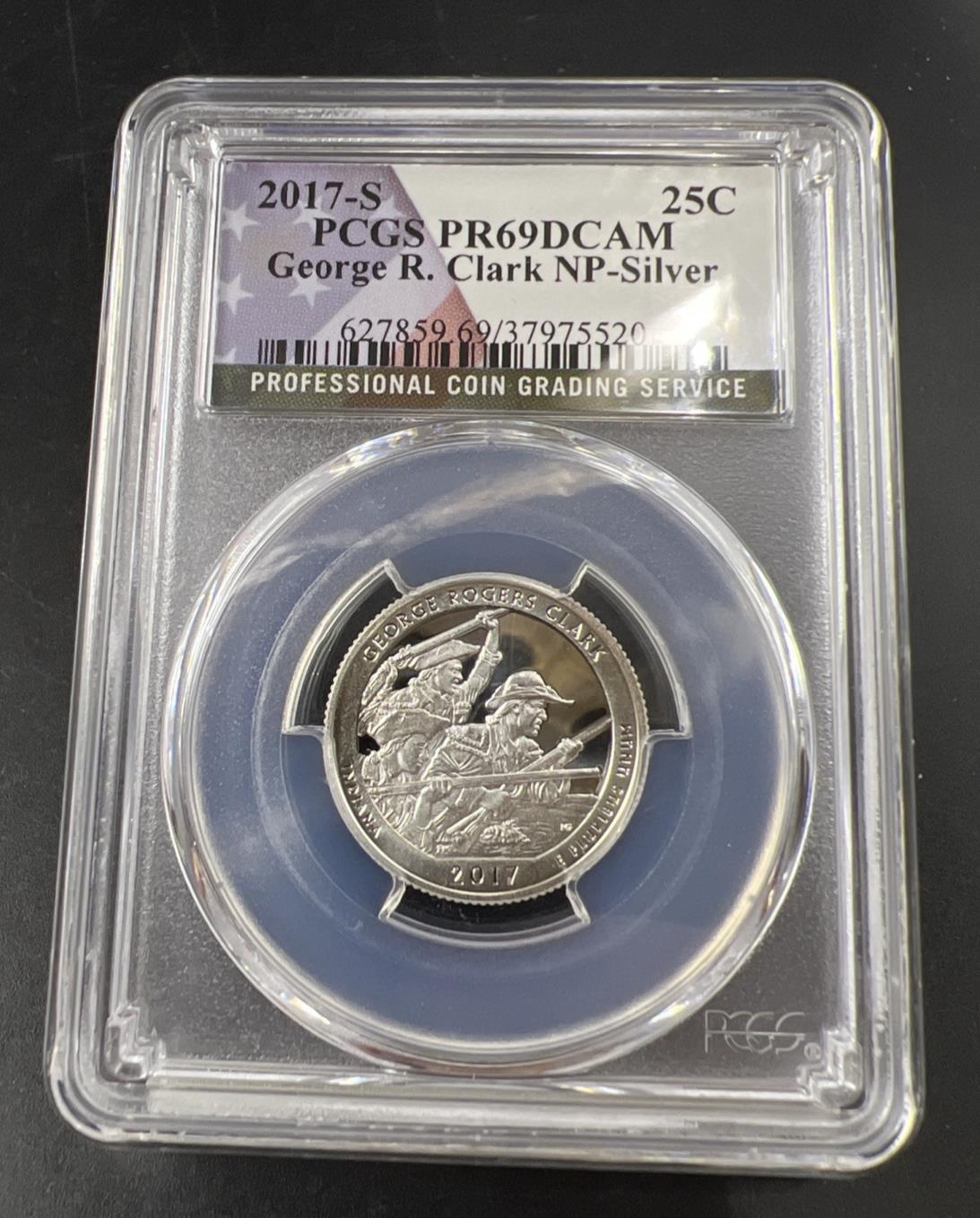 2017 S 25c George Rodgers Clark 90% Silver ATB Park Quarter Coin PR69 DCAM PCGS