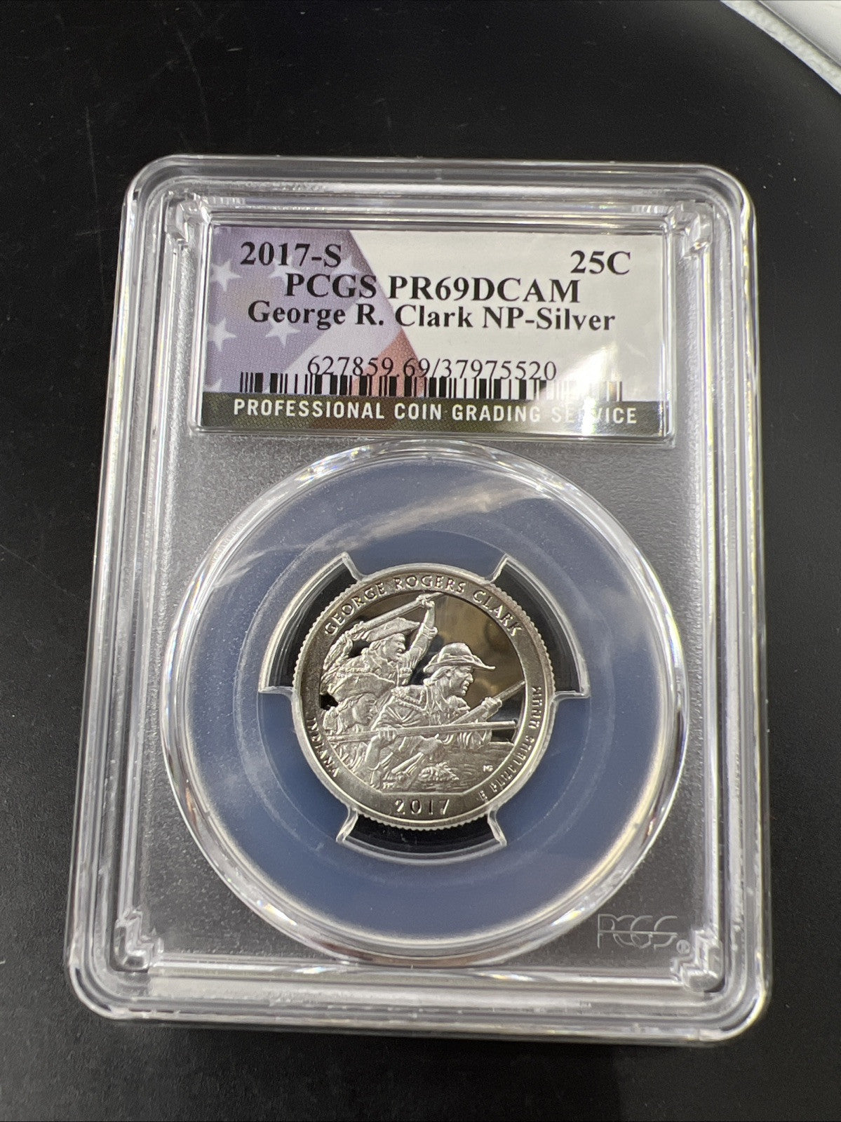 2017 S 25c George Rodgers Clark 90% Silver ATB Park Quarter Coin PR69 DCAM PCGS