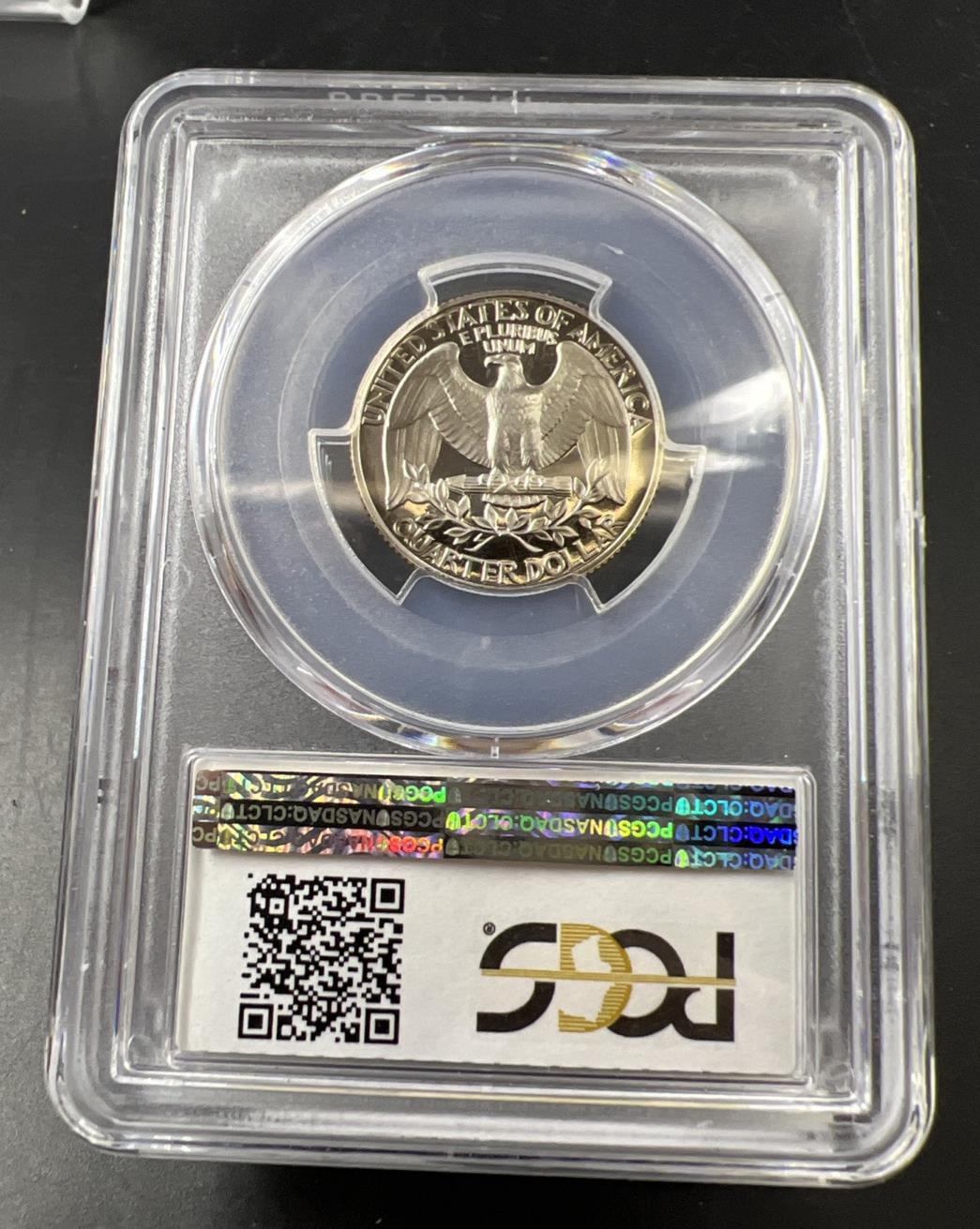 1992 S 25c Clad Copper Nickel Washington Quarter Coin PCGS PR69 DCAM #705