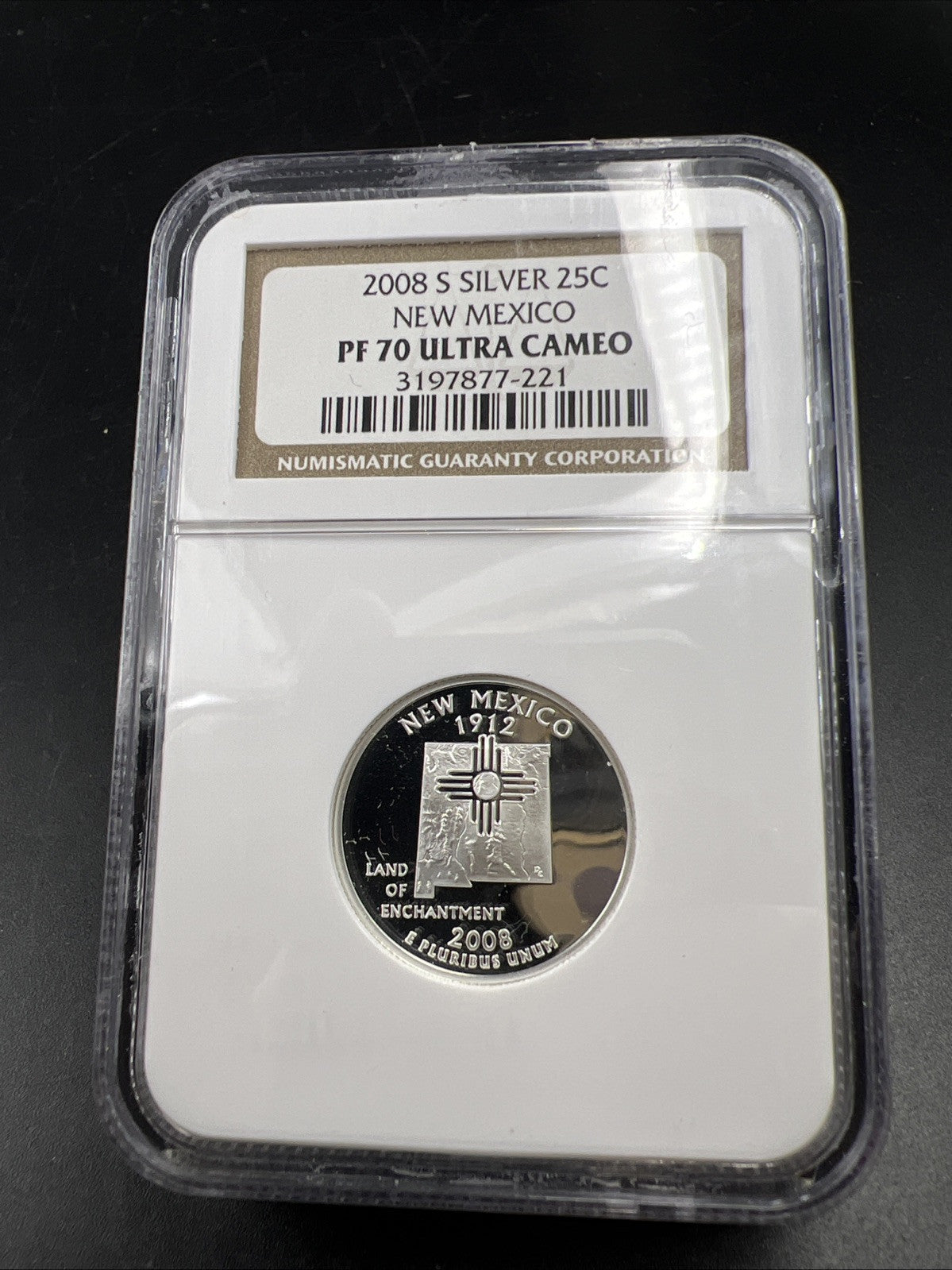 2008 S New Mexico Silver State Quarter Coin NGC PF70 UCAM #221