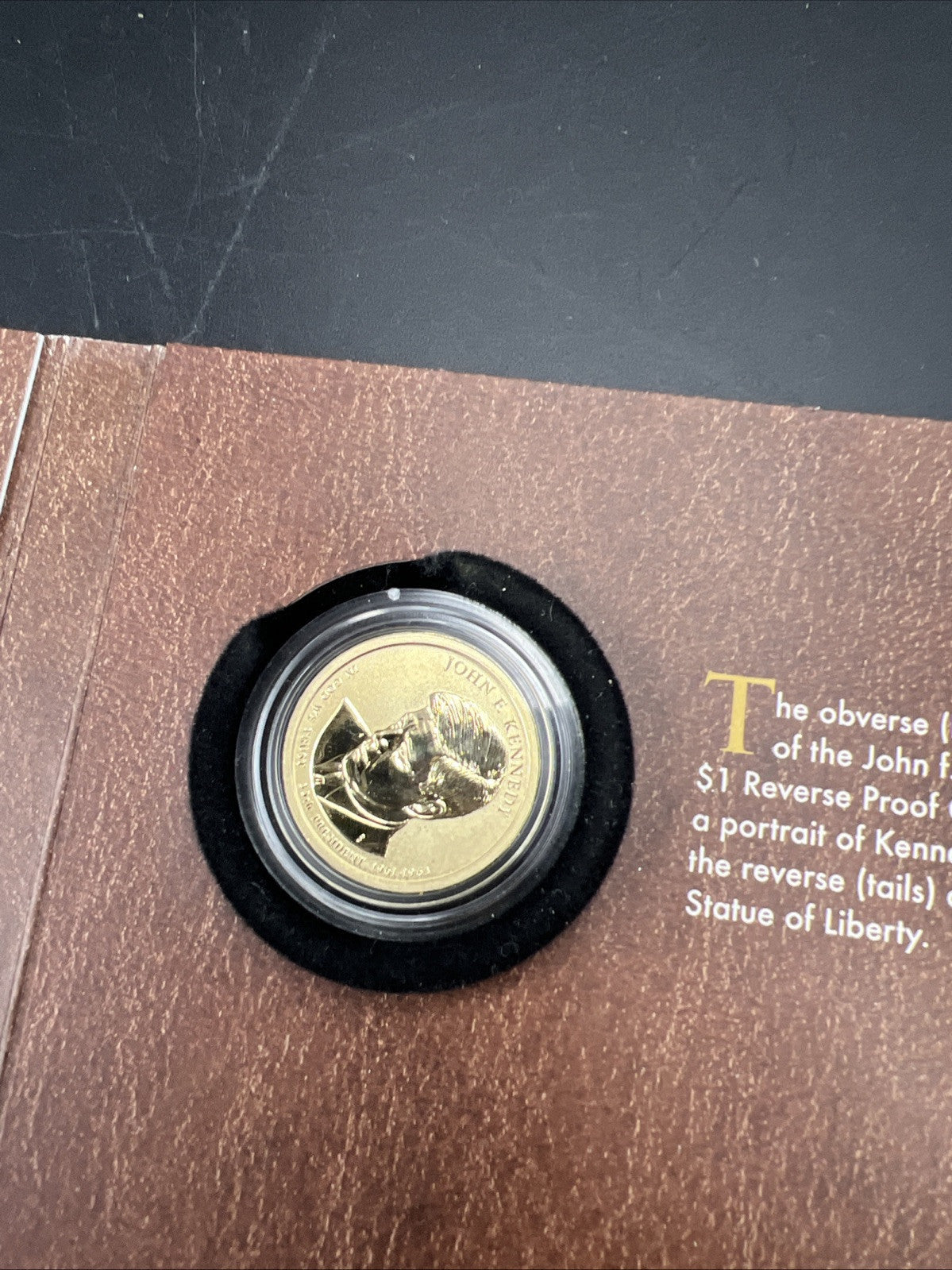 2015 Coin and Chronicles John F Kennedy JFK Set Coin & Medal OGP Used #A
