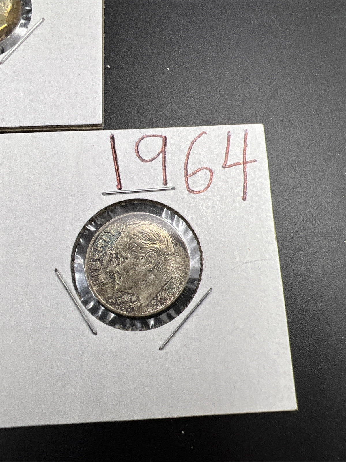 Toner Trio 3 Nice toned 1964 Roosevelt Silver Dime Coins BU UNC SKUGN#2025A