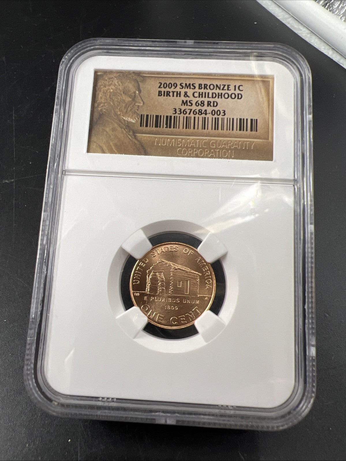 2009 P 1c Lincoln Birth & Childhood Commemorative Cent SMS MS68 NGC #003
