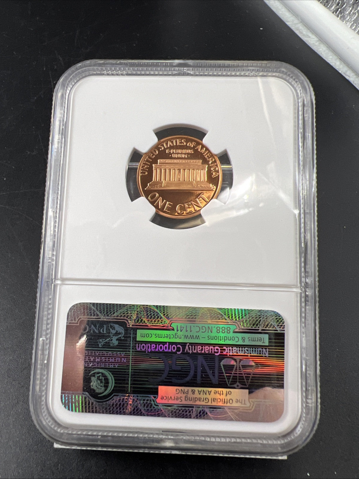 2006 S 1c Lincoln Memorial Cent Penny Coin Proof NGC PF69 UCAM USA Flag Label