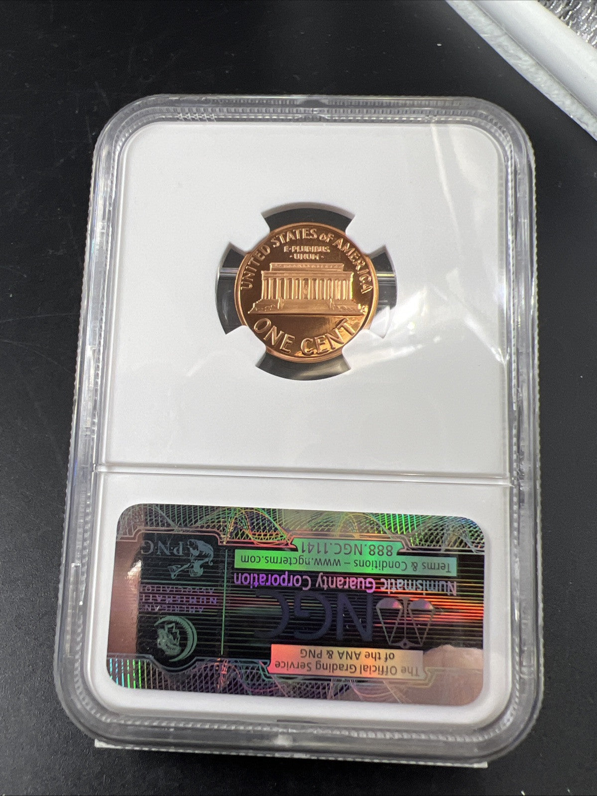 2006 S 1c Lincoln Memorial Cent Penny Coin Proof NGC PF69 UCAM USA Flag Label