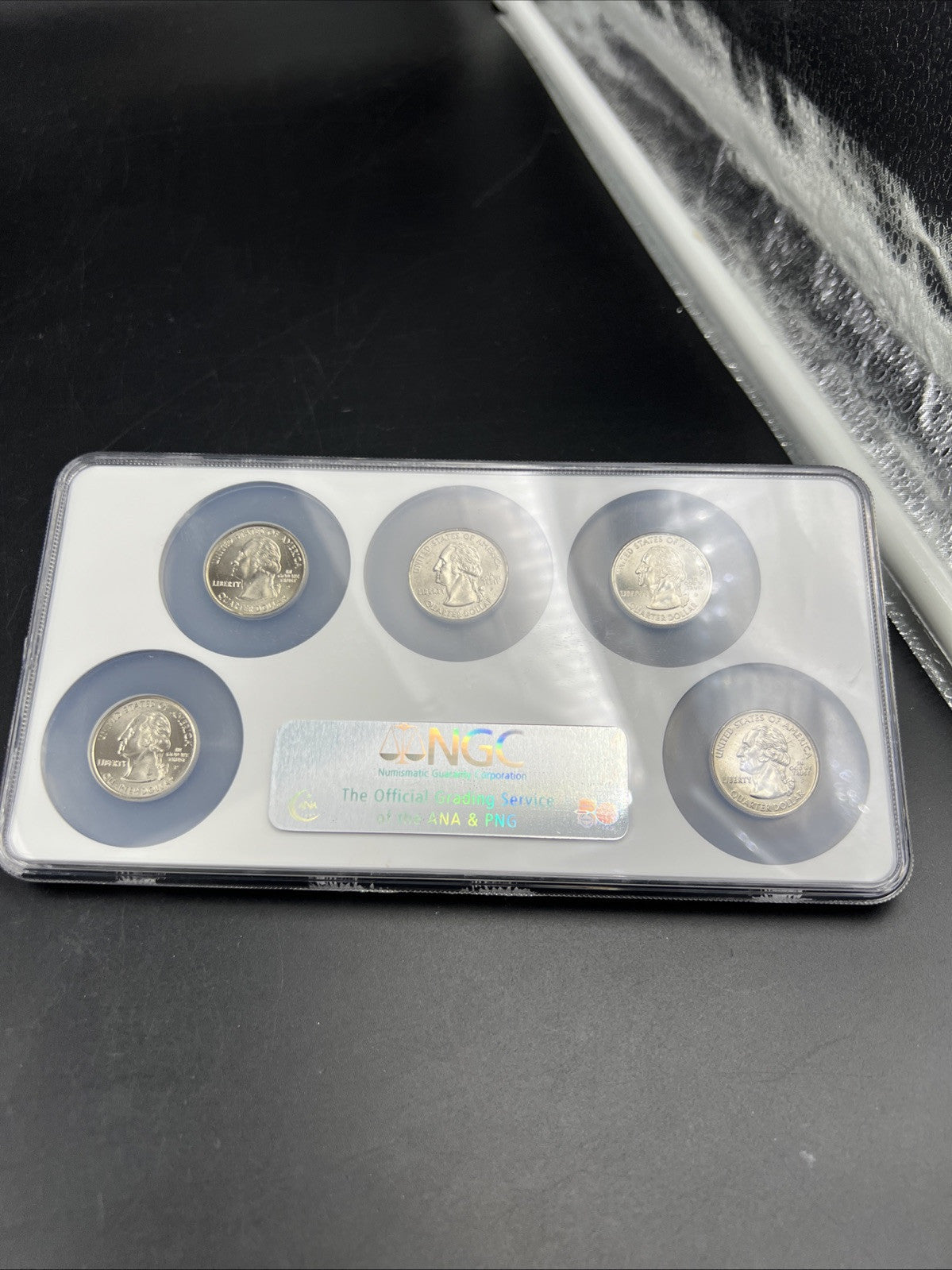 2004 P Complete 5 Coin BU State Quarters Set NGC MS65 Texas Florida Iowa & more!