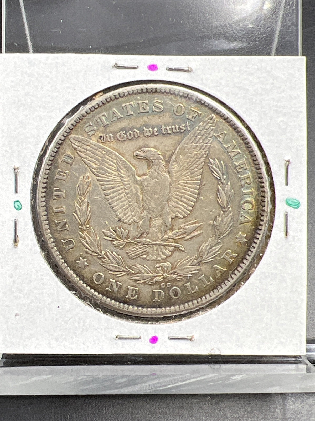 1878 CC $1 Morgan Silver Dollar Coin Choice XF EF Extra Fine PQ Rainbow Toning