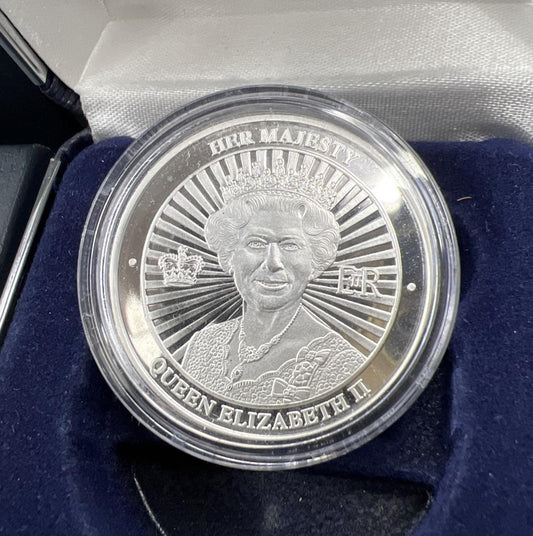 2022 Her Majesty Queen Elizabeth II 1 Oz Silver Danbury Mint CH UNC