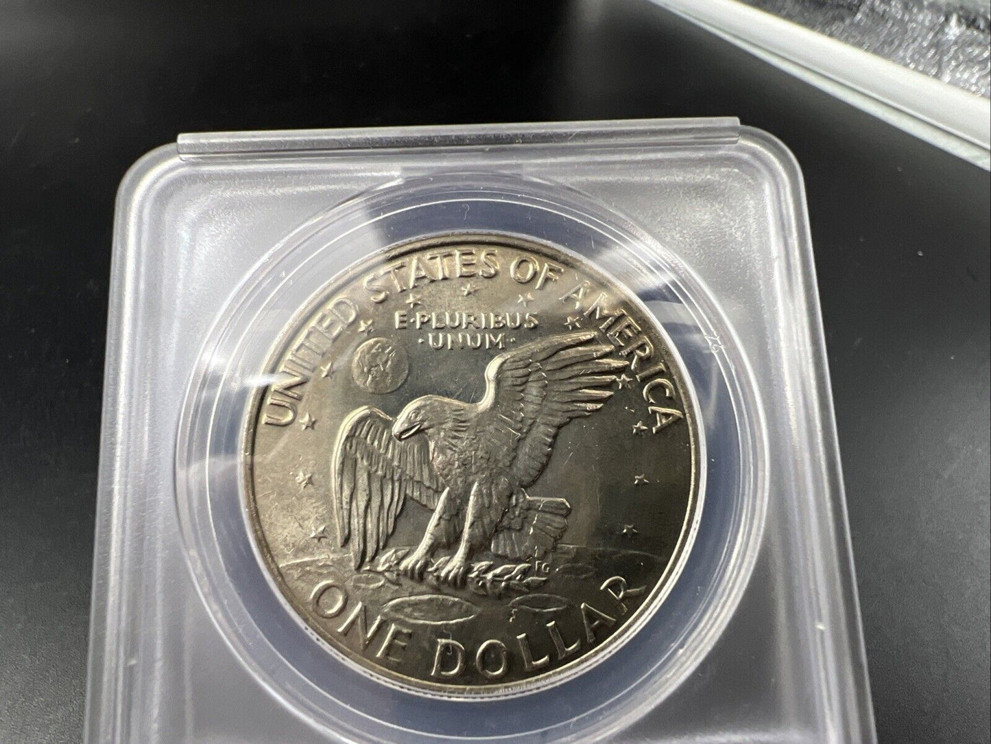 1972 $1 Eisenhower Ike Dollar Coin MS63 ANACS CH BU UNC Type 2 Variety FS-901