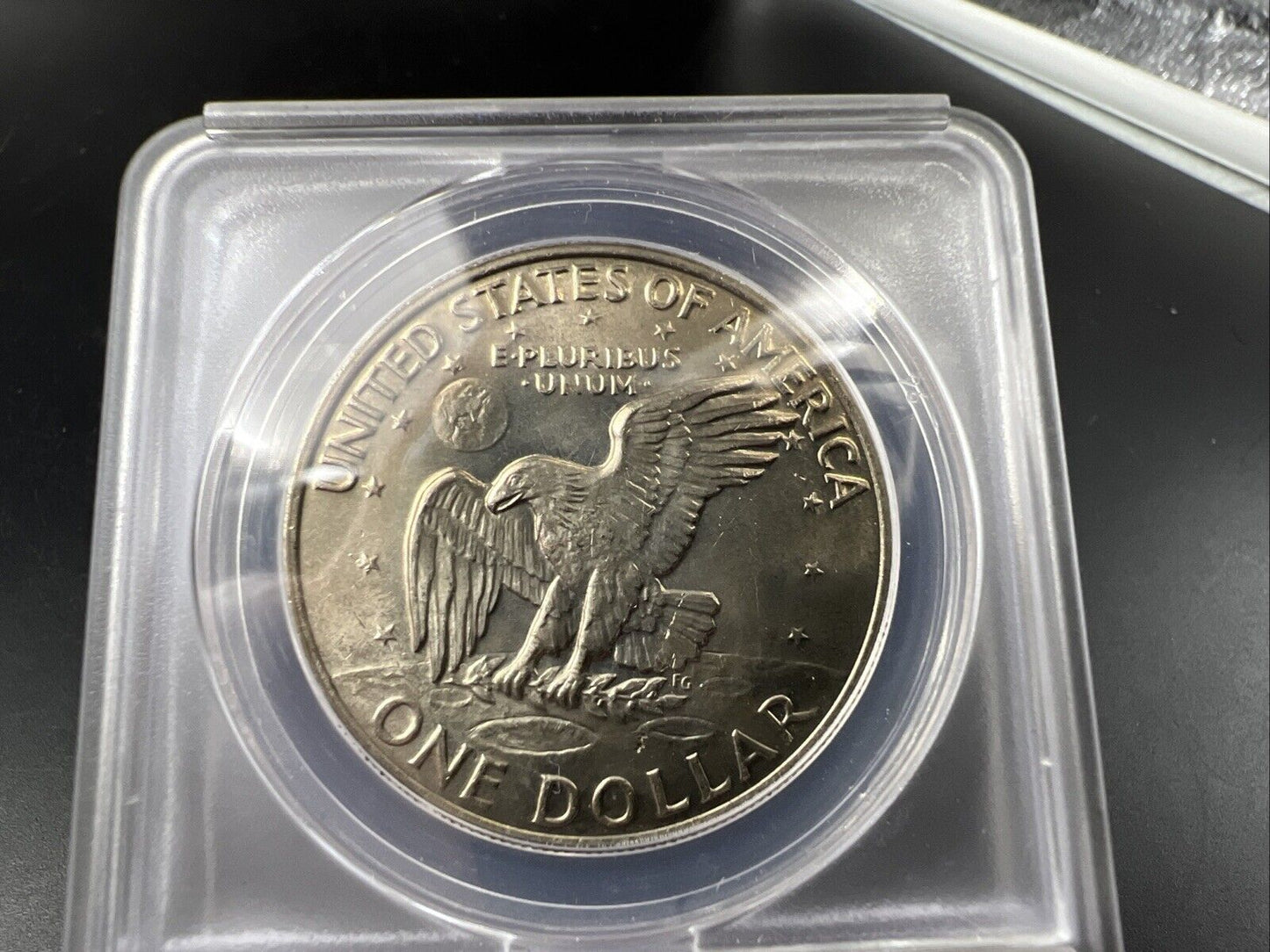 1972 $1 Eisenhower Ike Dollar Coin MS63 ANACS CH BU UNC Type 2 Variety FS-901