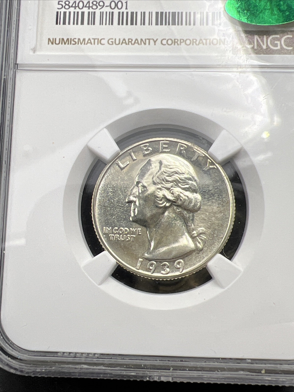 1939 25c PF65 NGC Washington Silver Quarter Coin Gem Proof CAC Certified