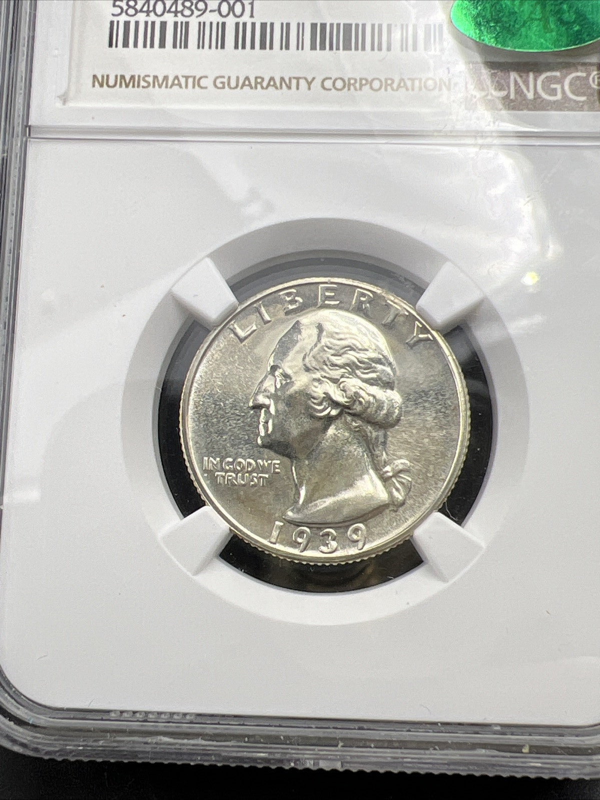 1939 25c PF65 NGC Washington Silver Quarter Coin Gem Proof CAC Certified