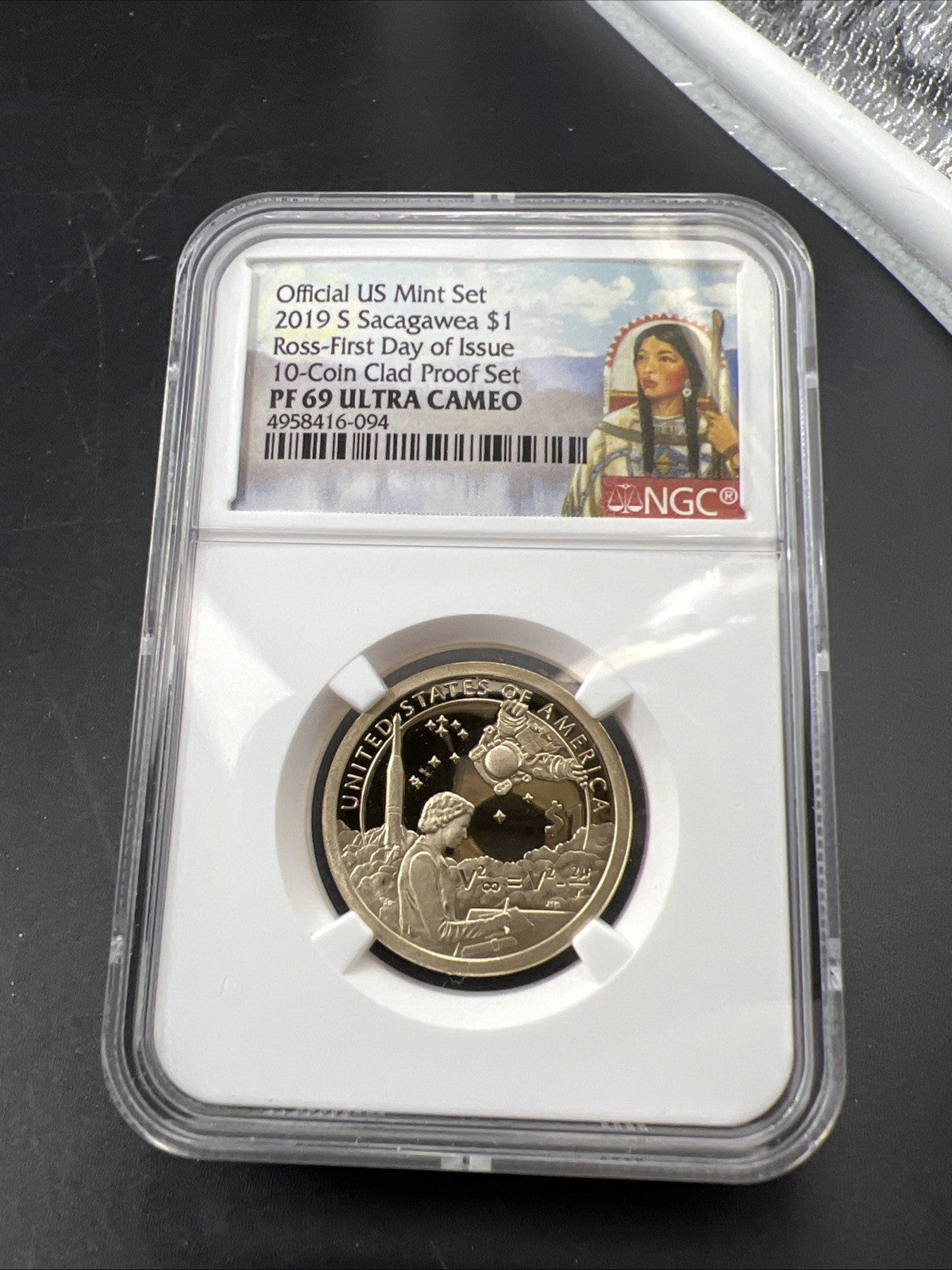 2019 S Proof Native American Mary Ross NGC PF69 Clad Proof Set Dollar $1 Coin