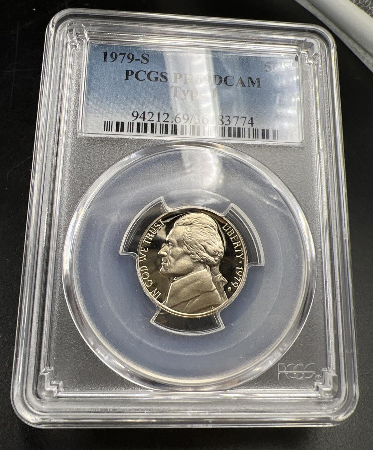 1979 S Type 1 5c Jefferson Nickel PCGS PR69 Gem Proof Certified #74