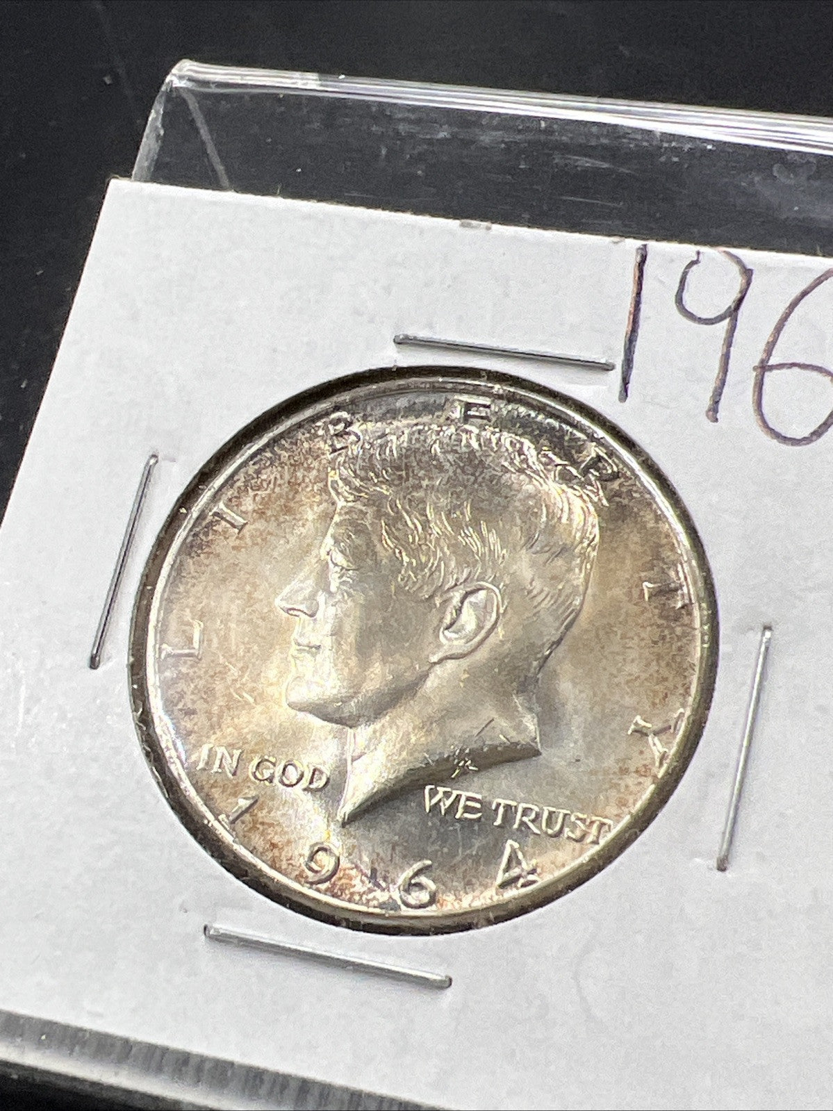 1964 P Kennedy Half Dollar Coin Choice BU UNC Neat Toning Toner #2192025A