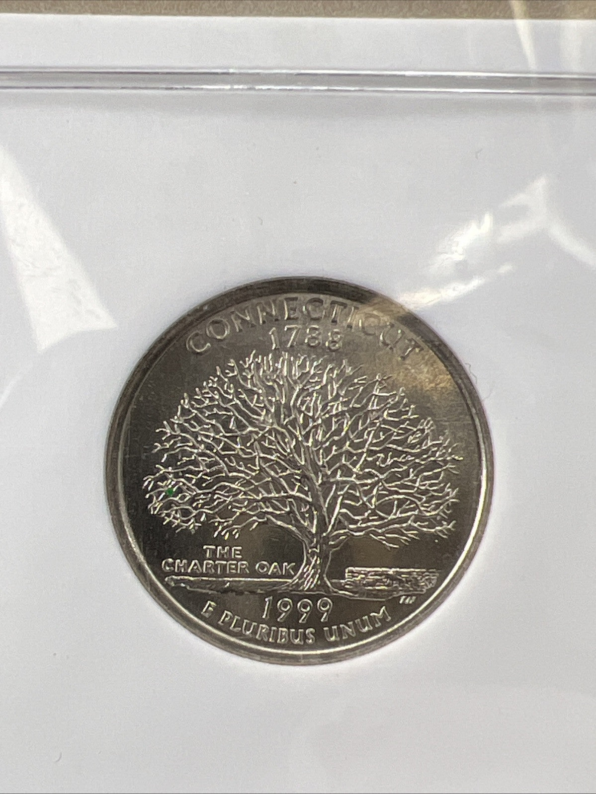 1999 P Connecticut State Quarter 25C YN TREASURE TRIVIA SAMPLE 2001 ANA
