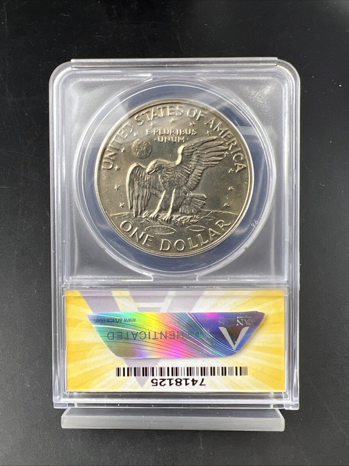 1972 $1 Eisenhower Ike Dollar Coin MS64 ANACS CH BU UNC Type 2 Variety FS-901