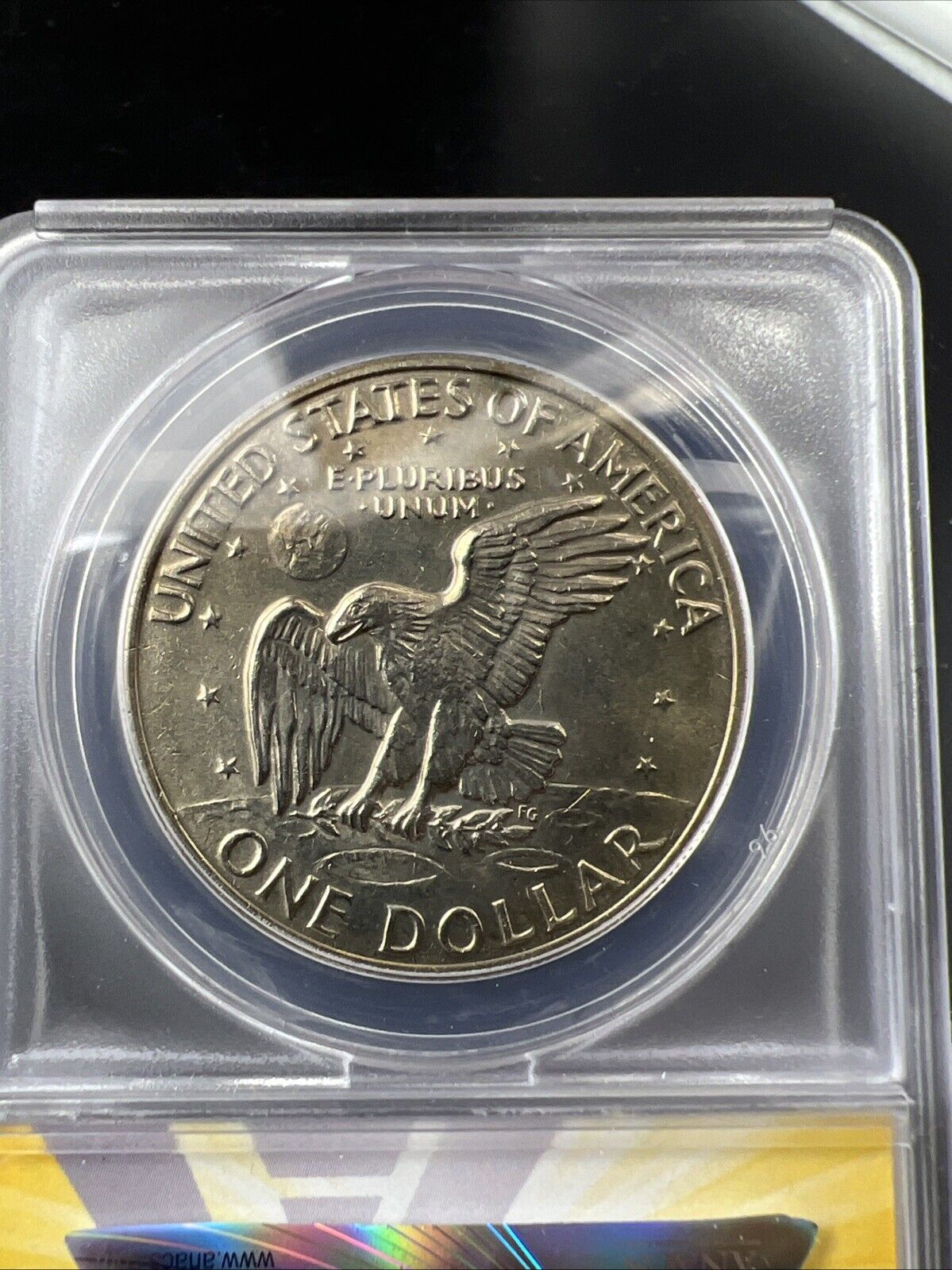 1972 $1 Eisenhower Ike Dollar Coin MS64 ANACS CH BU UNC Type 2 Variety FS-901