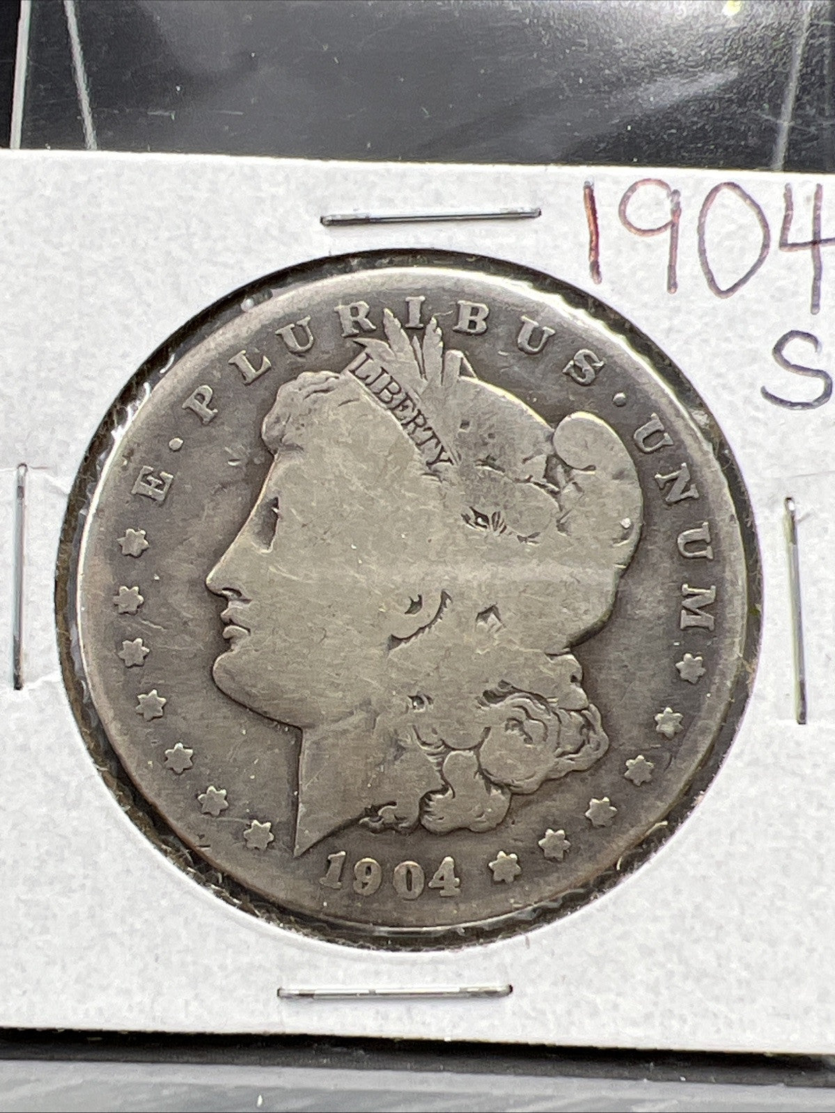 1904 S $1 Morgan Silver Dollar Coin Choice AG About Good / Good Circ