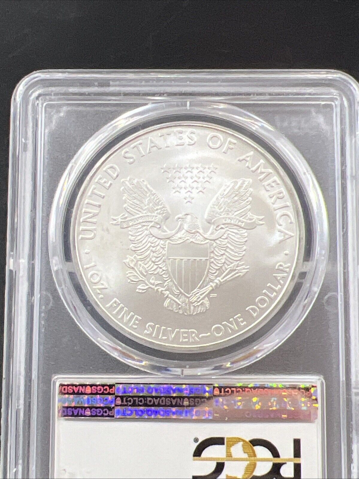 2010 1 Oz ASE American Silver Eagle PCGS MS69 USA American Flag Holder 1/250 #