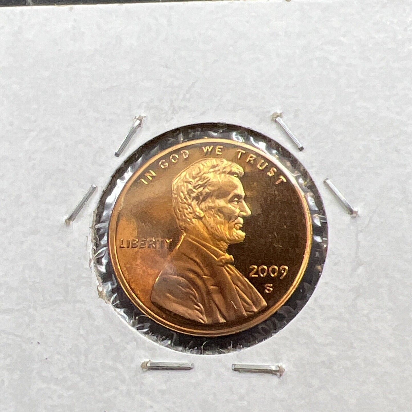 2009 S Proof 1c Lincoln Presidency One Cent Coin Neat Toning Toner Reverse