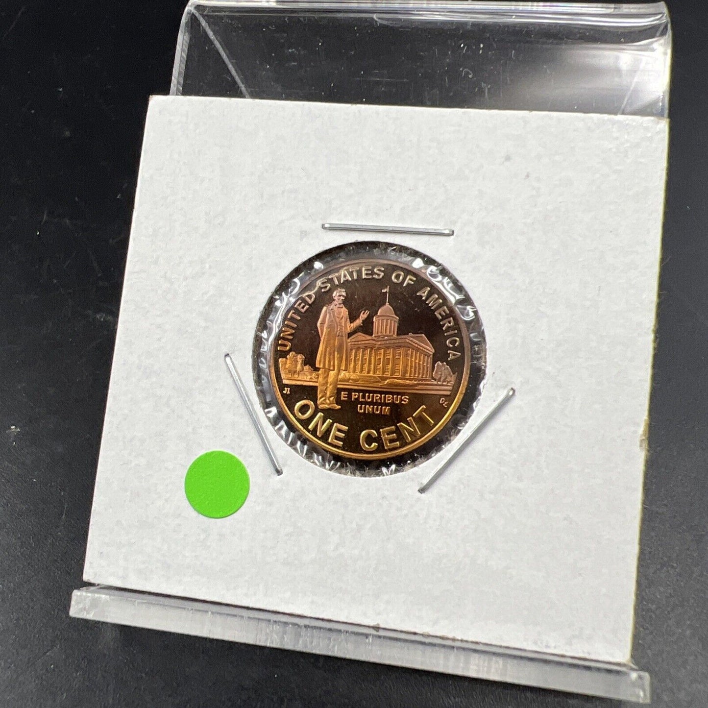 2009 S Proof 1c Lincoln Presidency One Cent Coin Neat Toning Toner Reverse