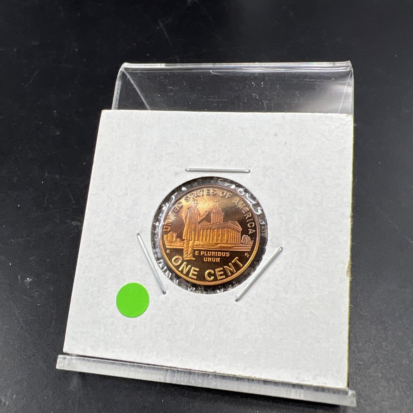 2009 S Proof 1c Lincoln Presidency One Cent Coin Neat Toning Toner Reverse