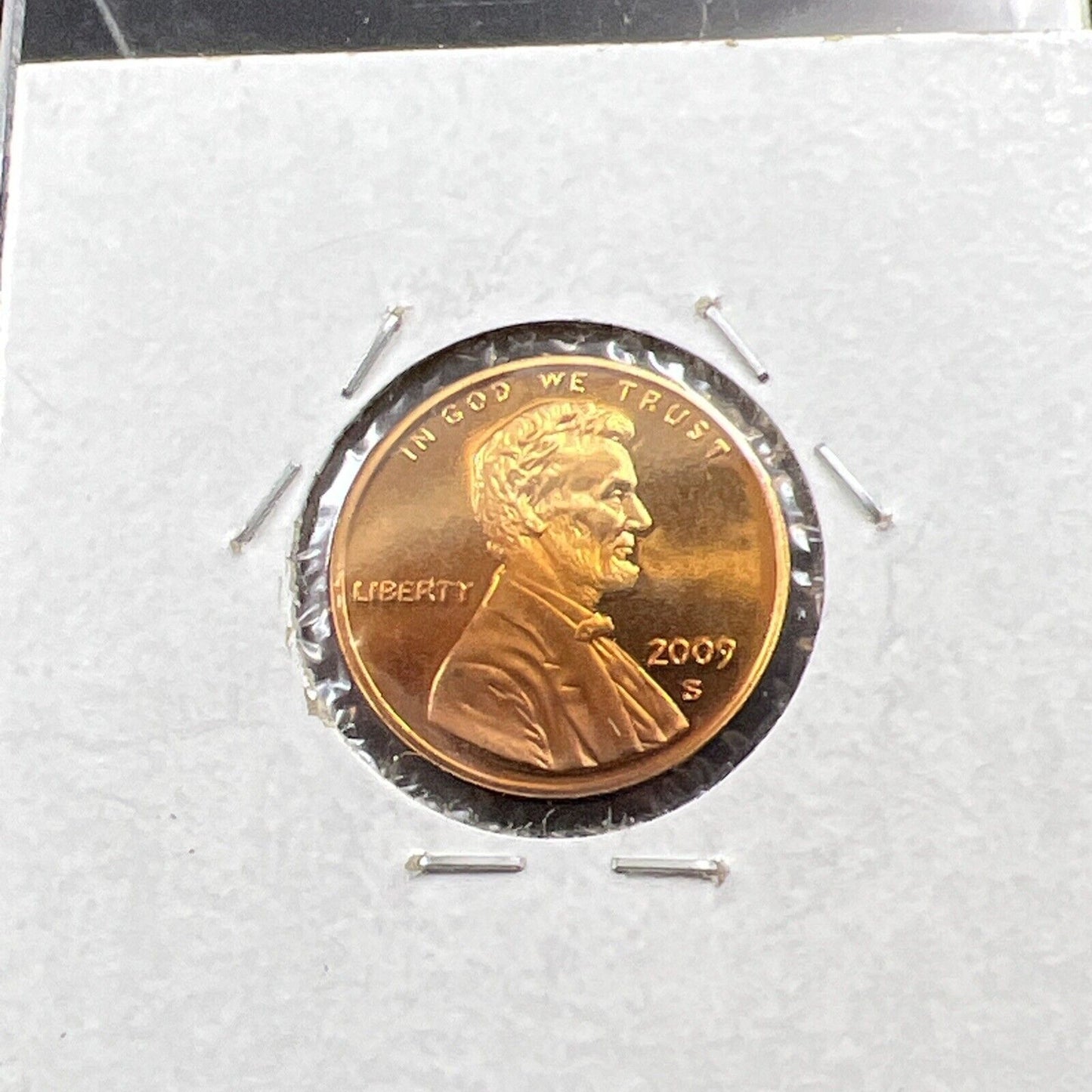 2009 S Proof 1c Lincoln Presidency One Cent Coin Neat Toning Toner Reverse