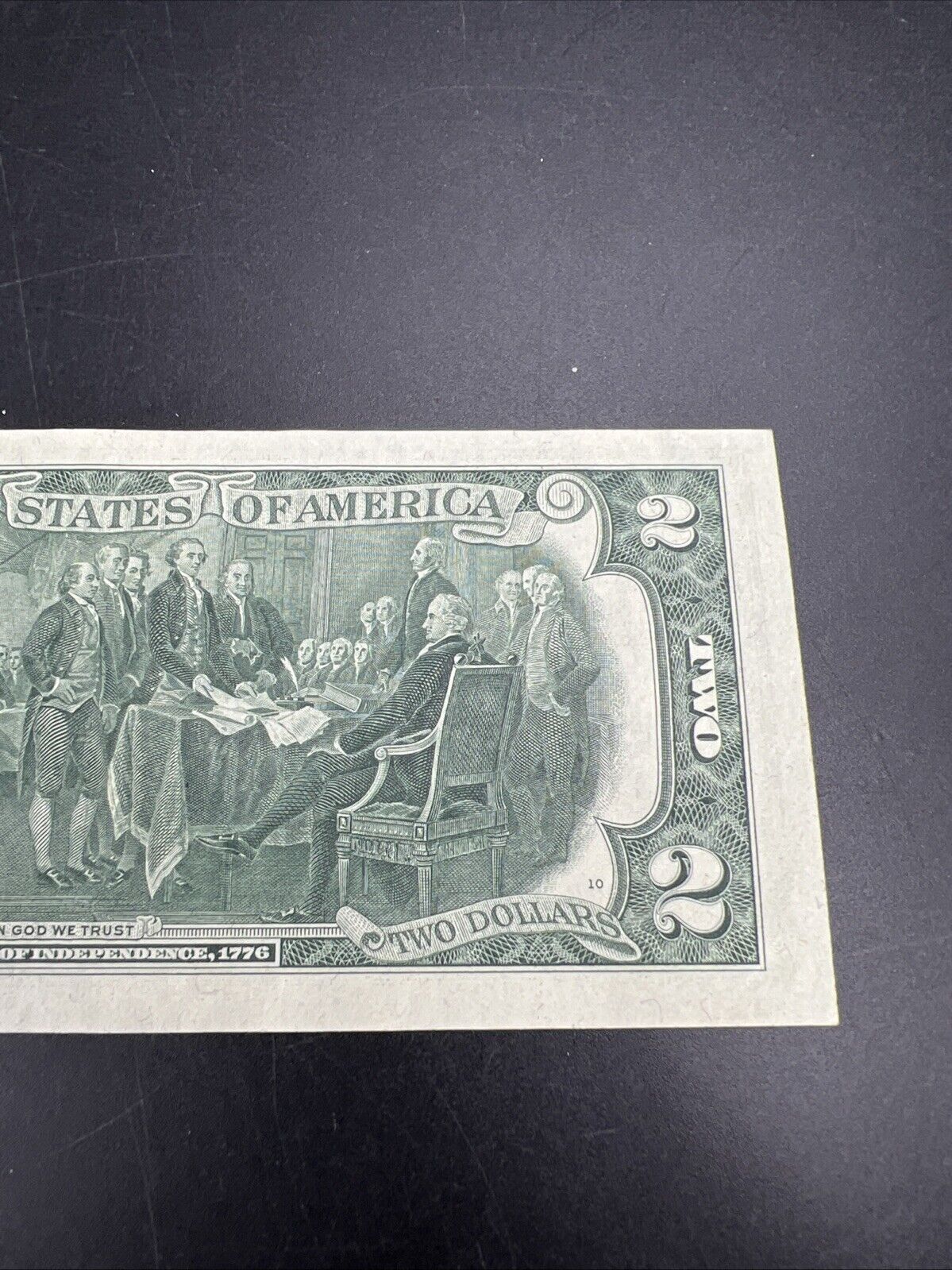 1976 $2 Two Dollar Federal Reserve Bicentennial Postal Note Atlanta GA UNC #039