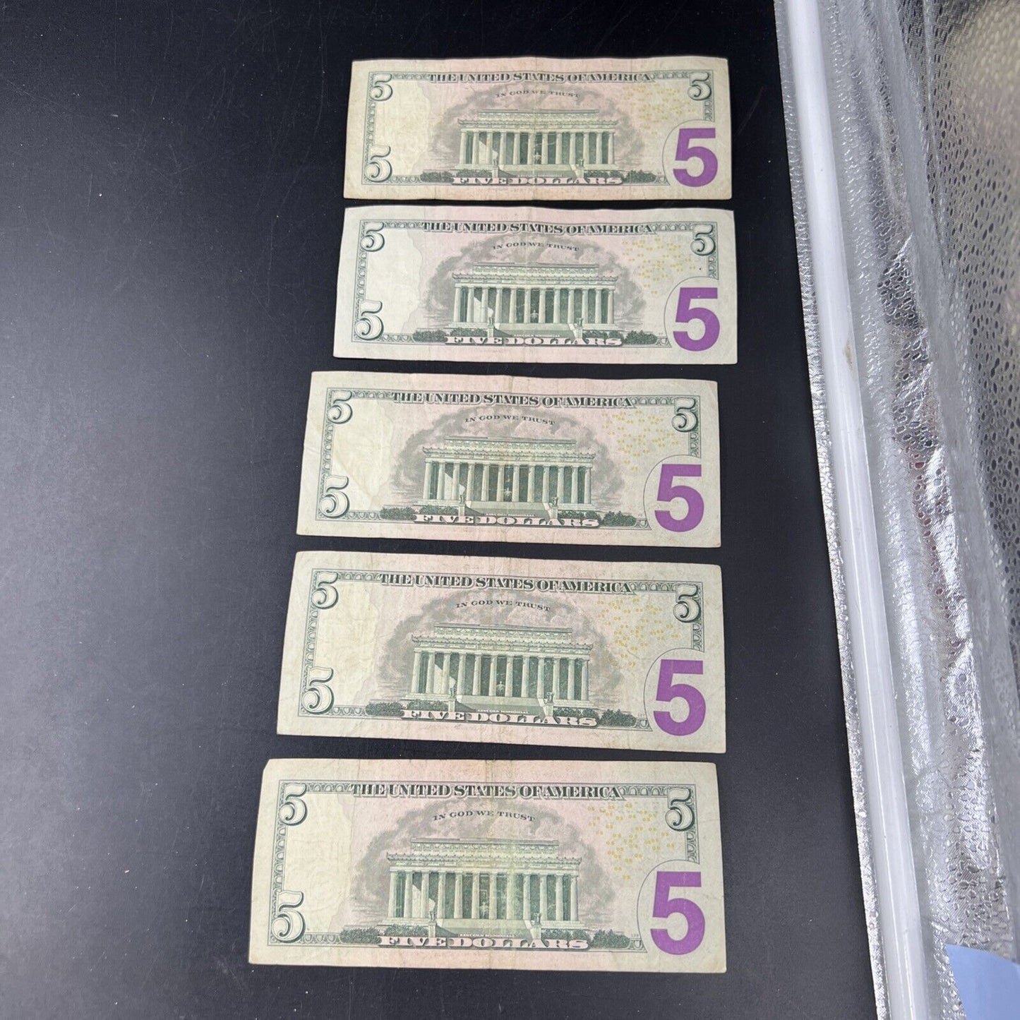 Lot of 5 2013 * Star $5 FRN Federal Reserve Notes Circulated #578